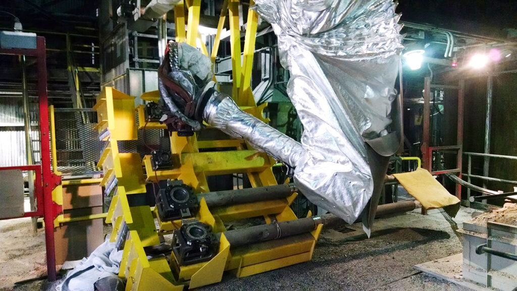 Robotic arm with Robosuit installed